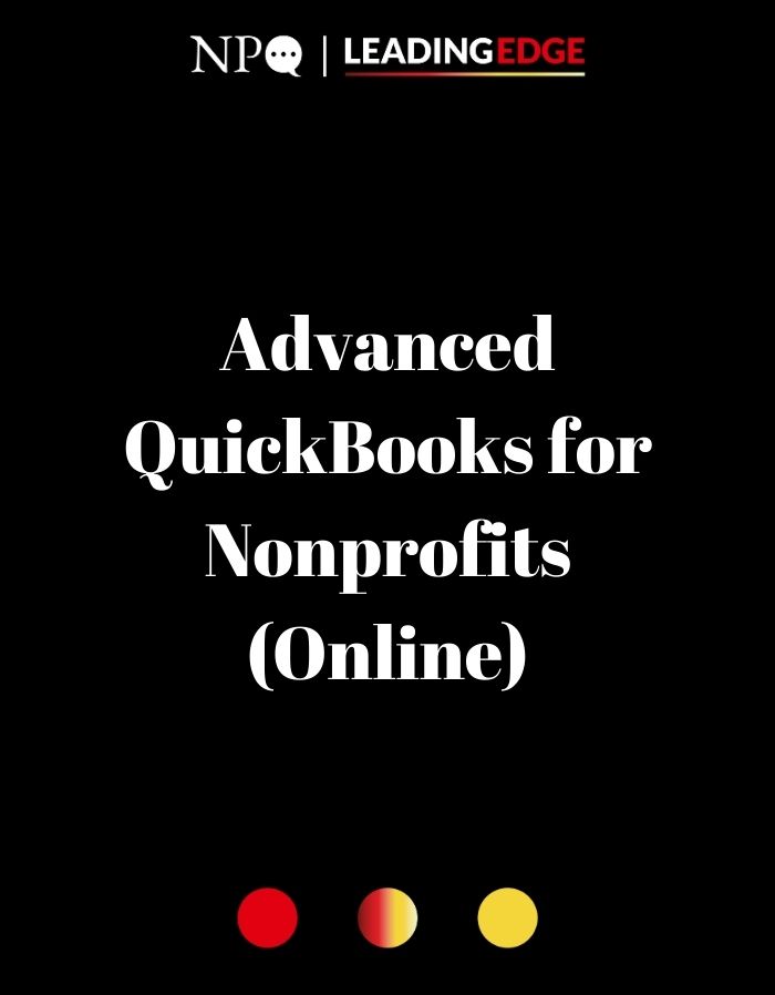 Advanced QuickBooks for Nonprofits 2024 - Online users